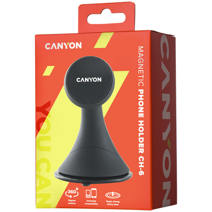 Magnetische Handyhalterung für das Auto Canyon CH-6 schwarz