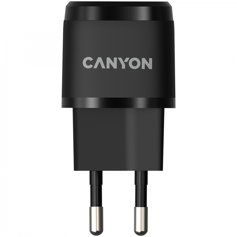Canyon H-20-05 PD 20W USB-C tragbares Telefonladegerät, schwarz