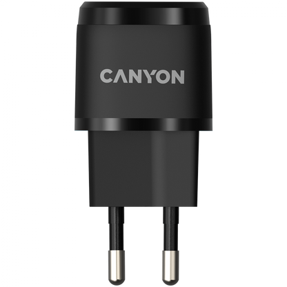 Canyon H-20-05 PD 20W USB-C tragbares Telefonladegerät, schwarz