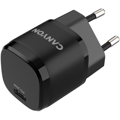 Canyon H-20-05 PD 20W USB-C tragbares Telefonladegerät, schwarz