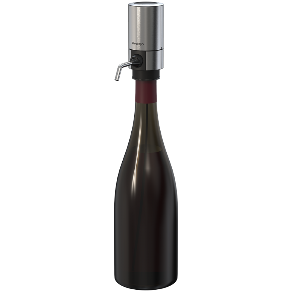 PRESTIGIO wine aerator, set, silver