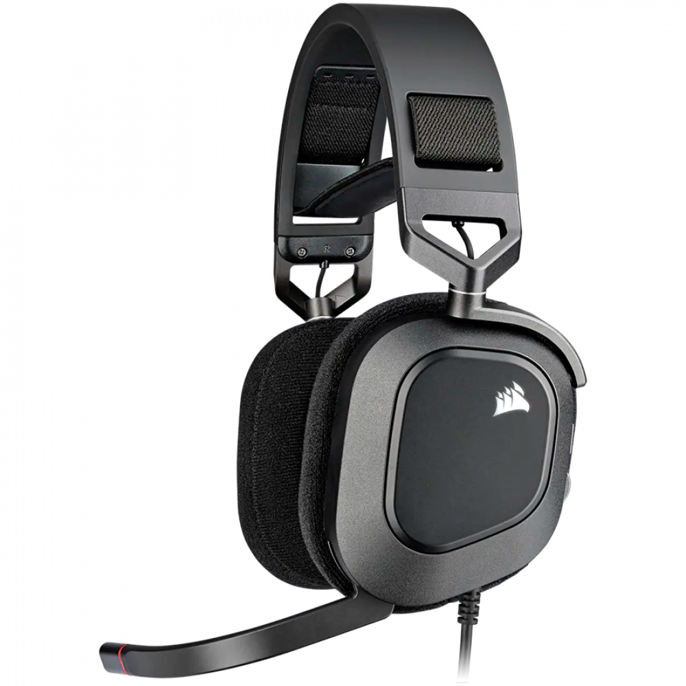 CORSAIR HS80 RGB USB Over-Ear-Headset mit Mikrofon, Carbon