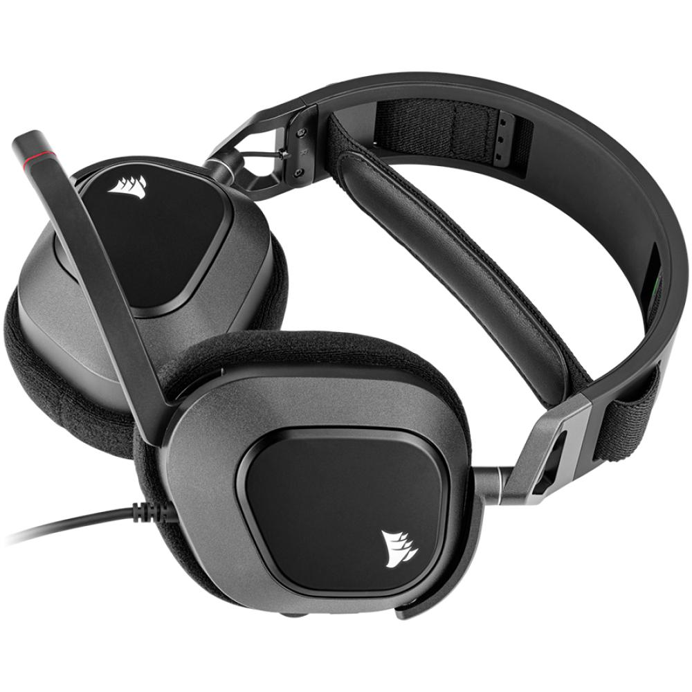 CORSAIR HS80 RGB USB Over-Ear-Headset mit Mikrofon, Carbon