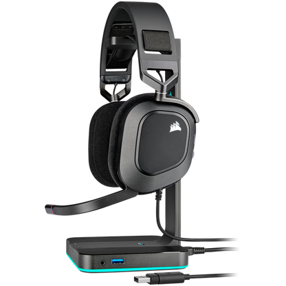 CORSAIR HS80 RGB USB Over-Ear-Headset mit Mikrofon, Carbon