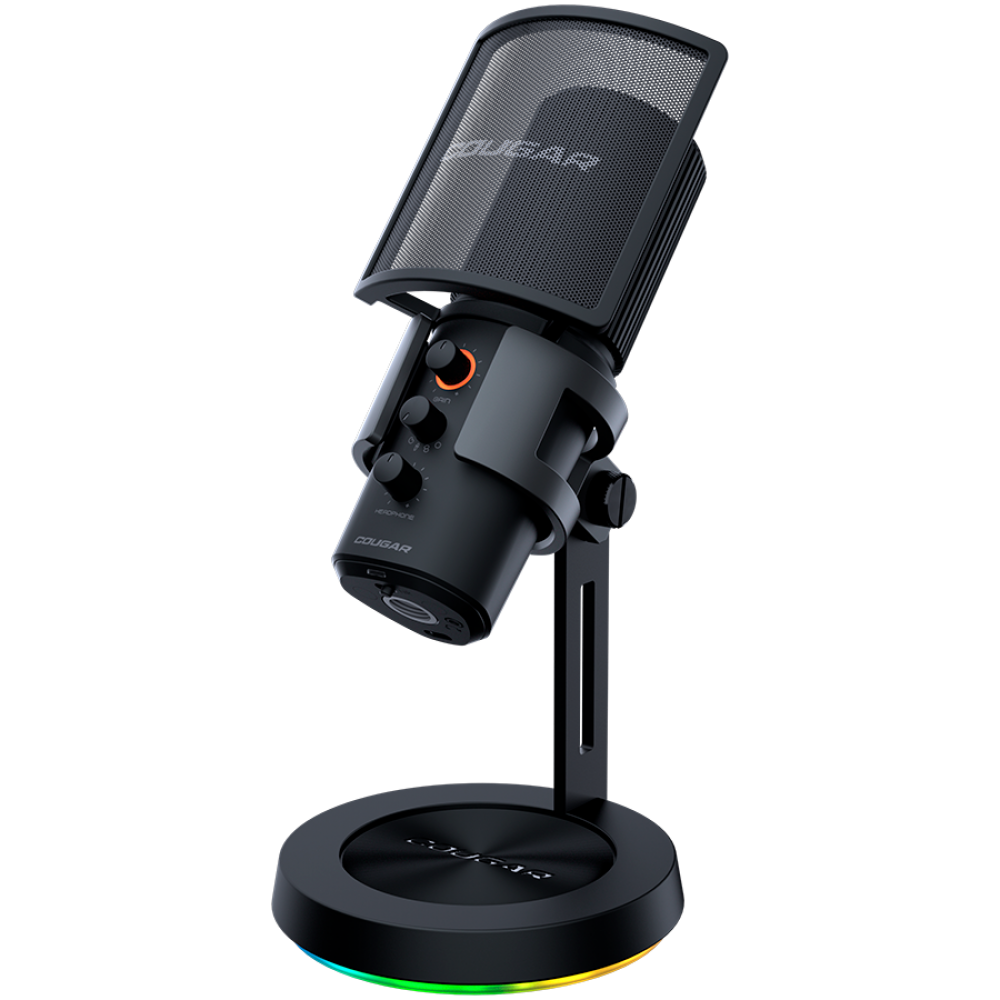 COUGAR Screamer X RGB USB Gaming Microphone, black