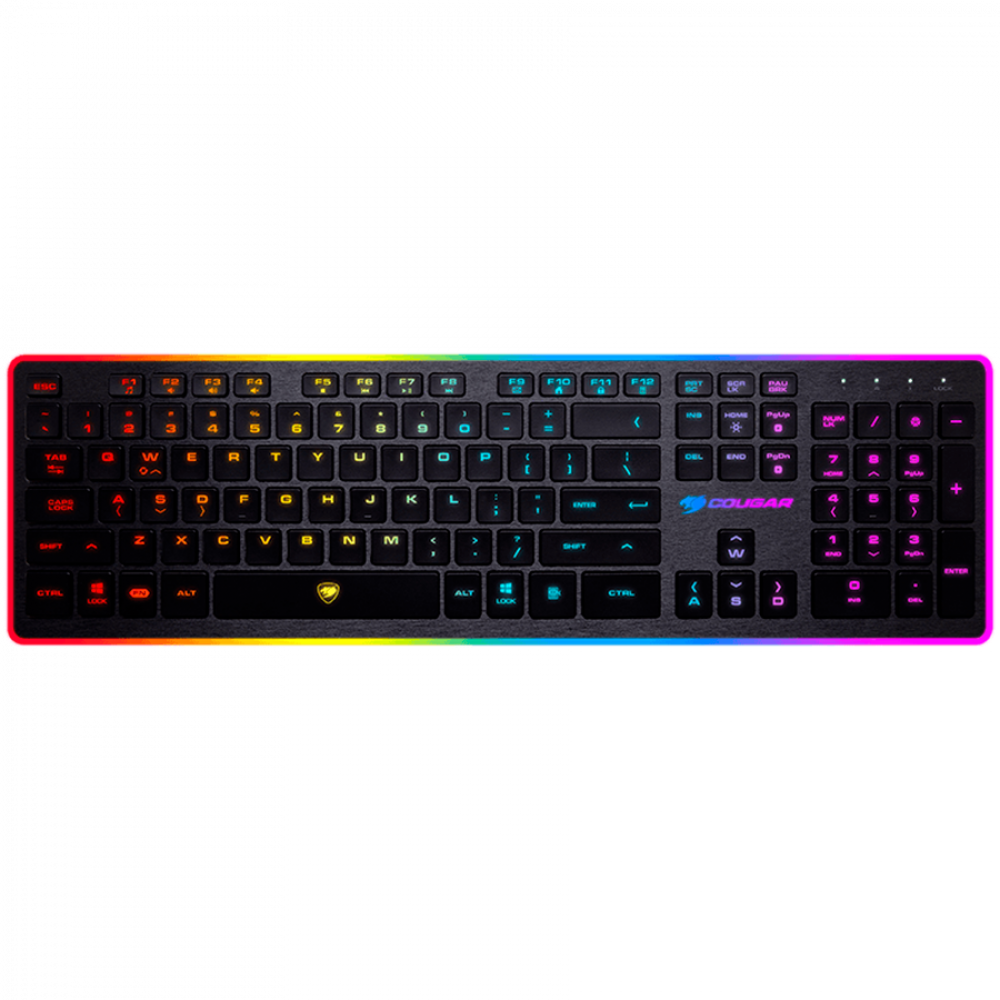 Gaming-Tastatur COUGAR Vantar, kabelgebunden, RGB-Hintergrundbeleuchtung, schwarz