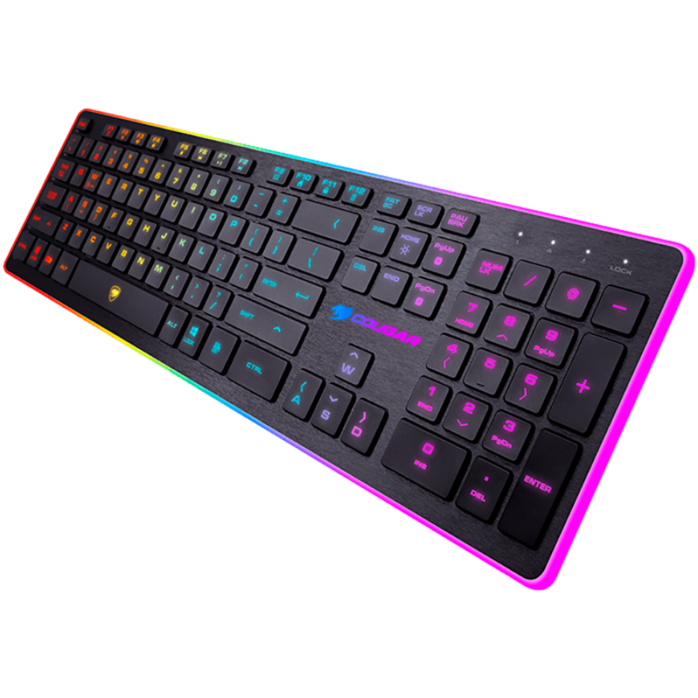 Gaming-Tastatur COUGAR Vantar, kabelgebunden, RGB-Hintergrundbeleuchtung, schwarz