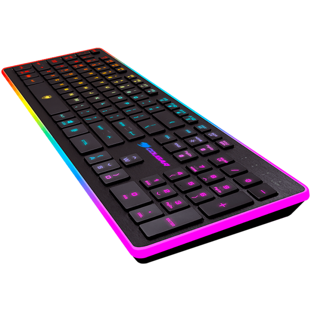 Gaming-Tastatur COUGAR Vantar, kabelgebunden, RGB-Hintergrundbeleuchtung, schwarz
