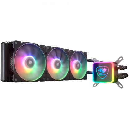 COUGAR Wasserkühlung RGB 3 Lüfter schwarz