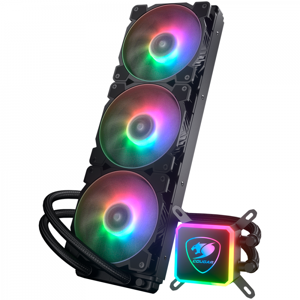 COUGAR Wasserkühlung RGB 3 Lüfter schwarz