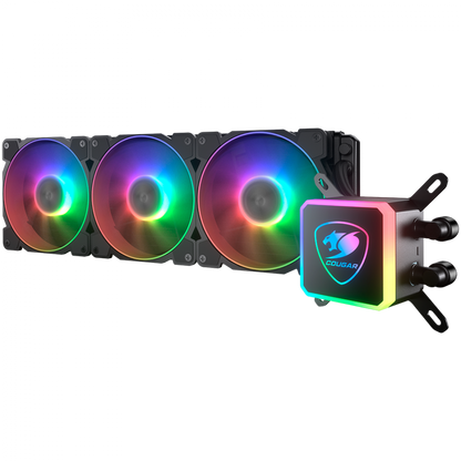 COUGAR Wasserkühlung RGB 3 Lüfter schwarz