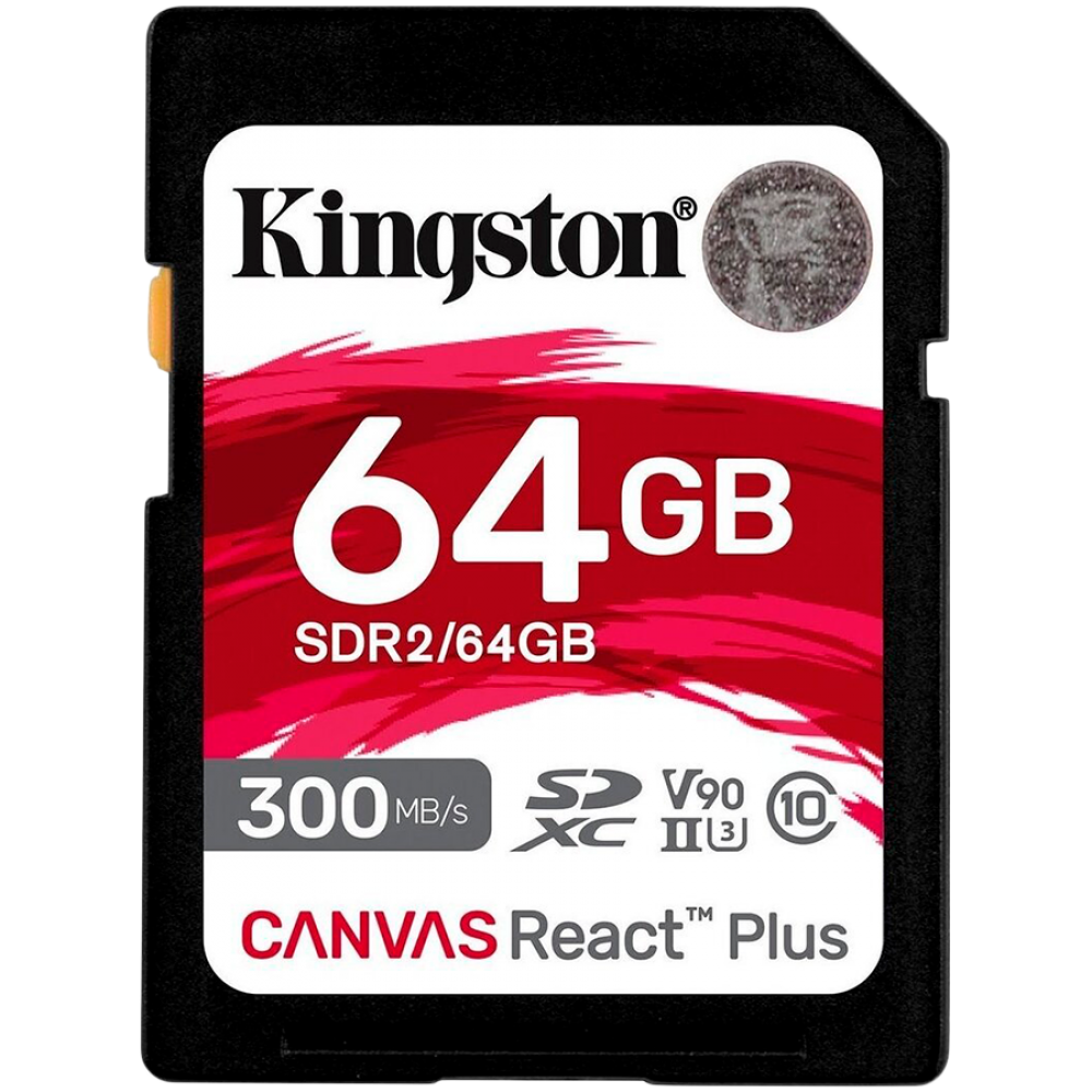 Kingston SDXC Speicherkarte 64 GB UHS II 4K/8K Schwarz
