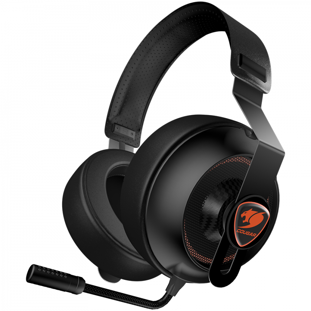 COUGAR Gaming-Kopfhörer, Full-Range, mit Mikrofon, schwarz
