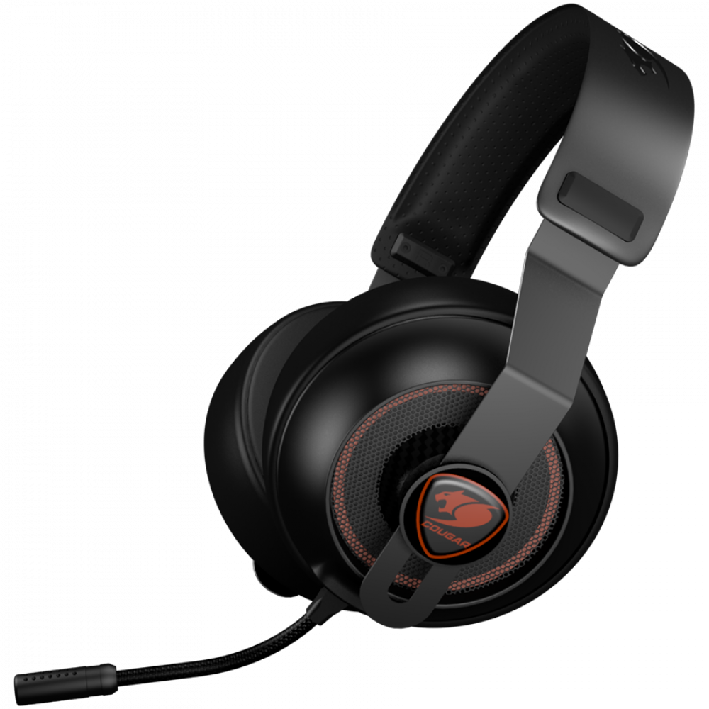 COUGAR Gaming-Kopfhörer, Full-Range, mit Mikrofon, schwarz