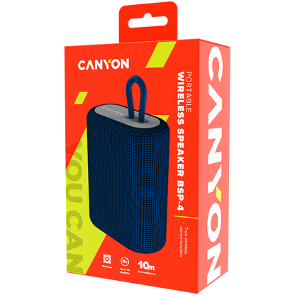 Canyon BSP 4 5W Bluetooth Speaker with FM Radio Blue