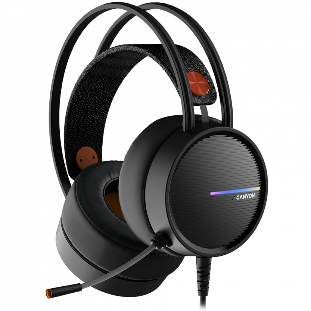 Headphones with microphone Canyon GH 8A black