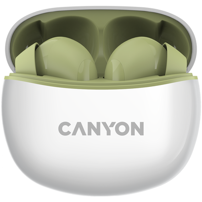 In-ear headphones TWS 5 with wireless charging case Canyon TWS-5 green