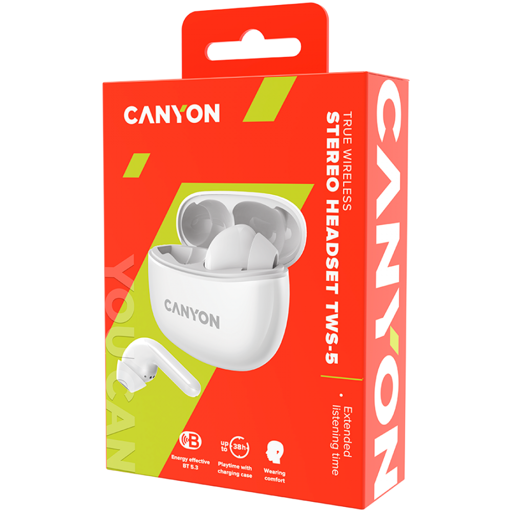 Canyon TWS-5 White Wireless TWS 5 In-Ear Headphones