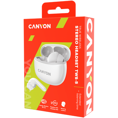 Canyon TWS-5 White Wireless TWS 5 In-Ear Headphones