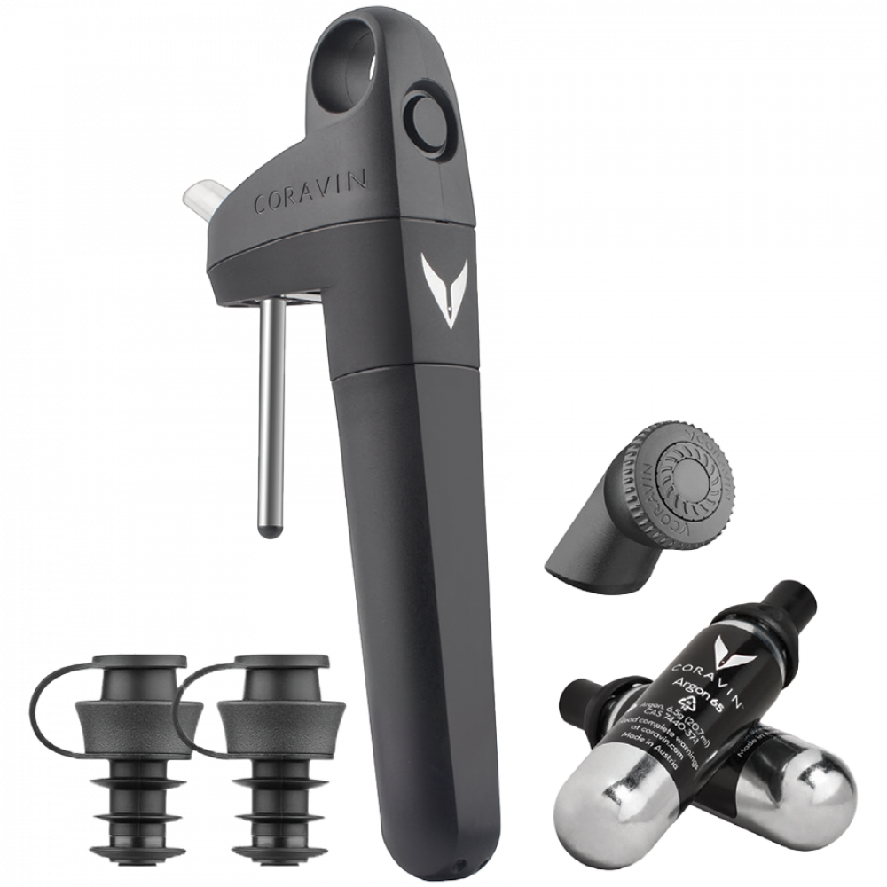 CORAVIN Pivot Plus Weinkonservierungssystem, Schwarz