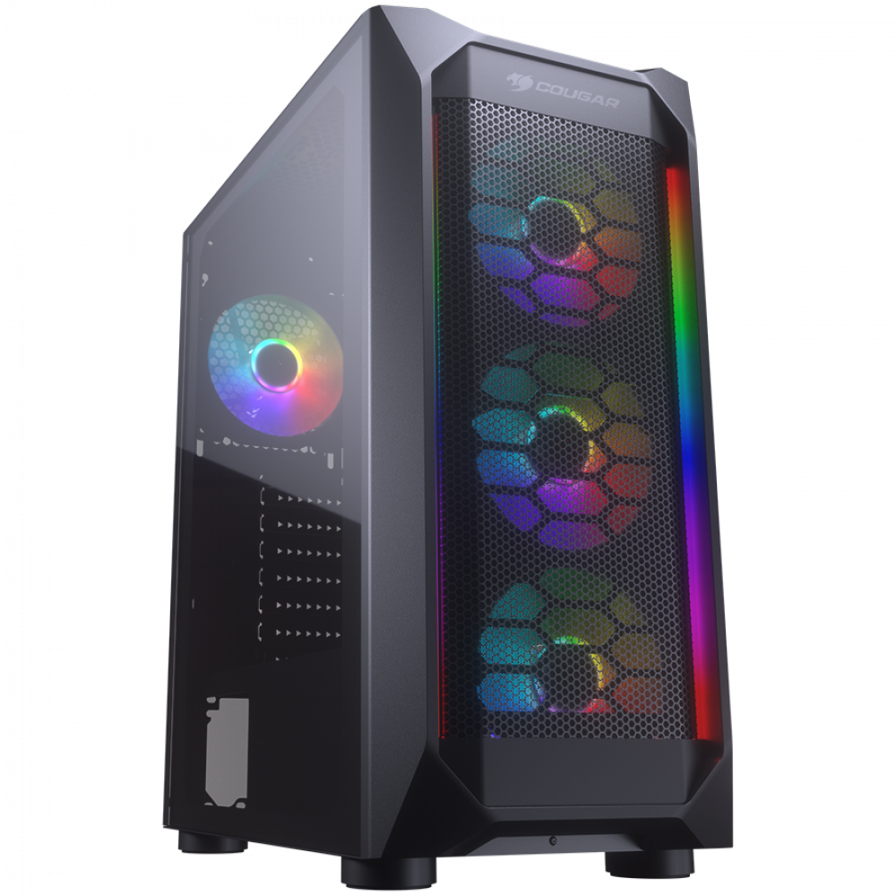 COUGAR MX410 Mesh G RGB Midi Tower PC Case, black