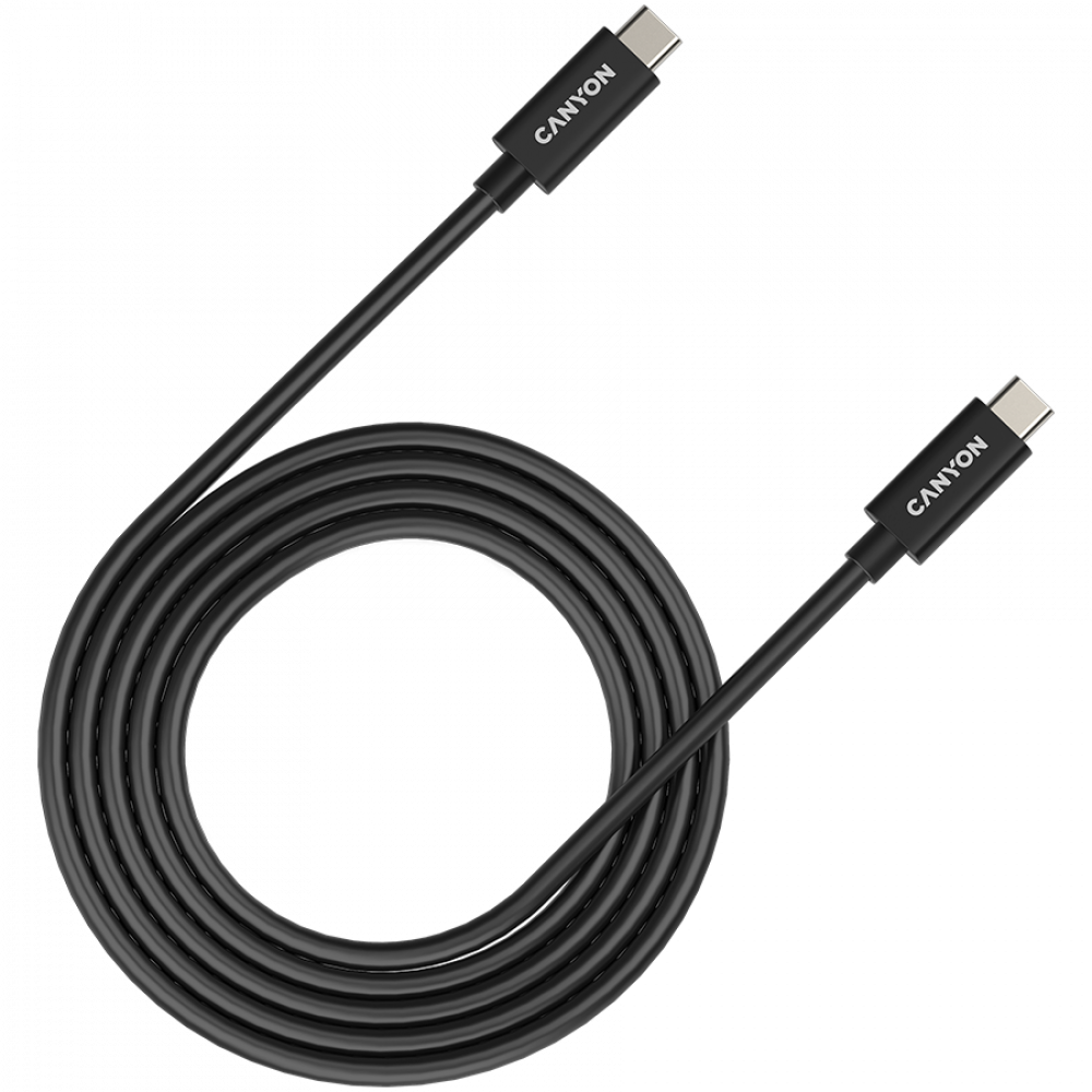 USB-C auf USB-C Kabel 240W 20Gbps 4K 2m Canyon UC 42 schwarz