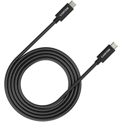 USB-C auf USB-C Kabel 240W 20Gbps 4K 2m Canyon UC 42 schwarz