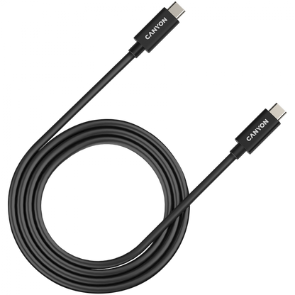 USB C to USB C Cable 240W 40Gbps 4K 1m Canyon UC 44 black