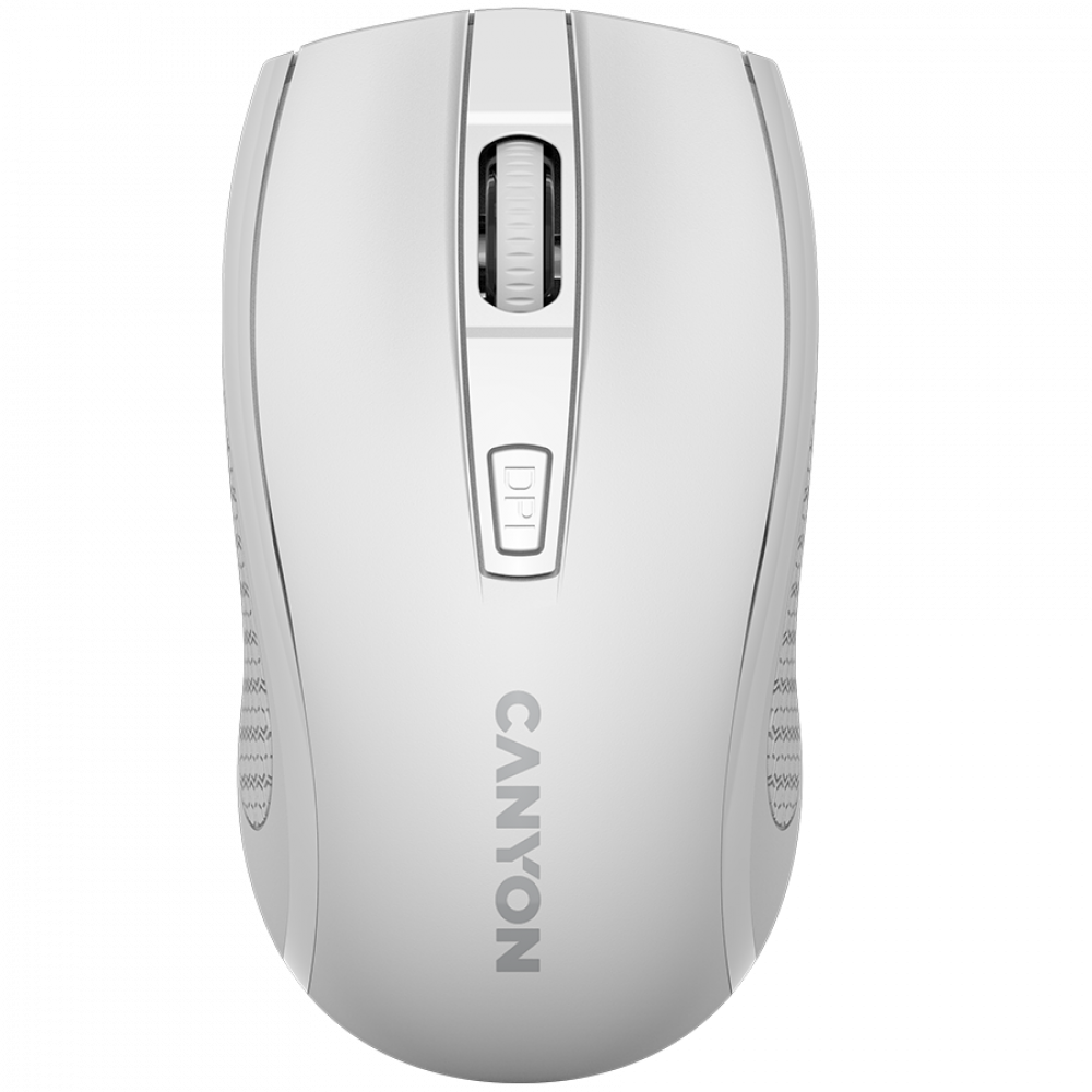 Mysz bezprzewodowa 2.4GHz ergonomiczna Canyon MW 7 biała