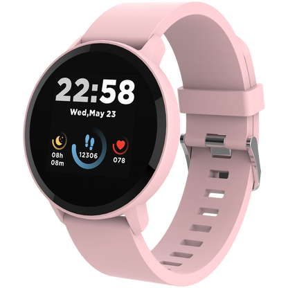 Smartwatch Lollypop z funkcjami zdrowotnymi Canyon SW-63 różowy
