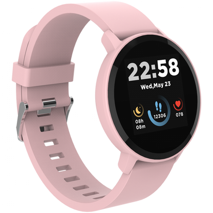 Smartwatch Lollypop z funkcjami zdrowotnymi Canyon SW-63 różowy