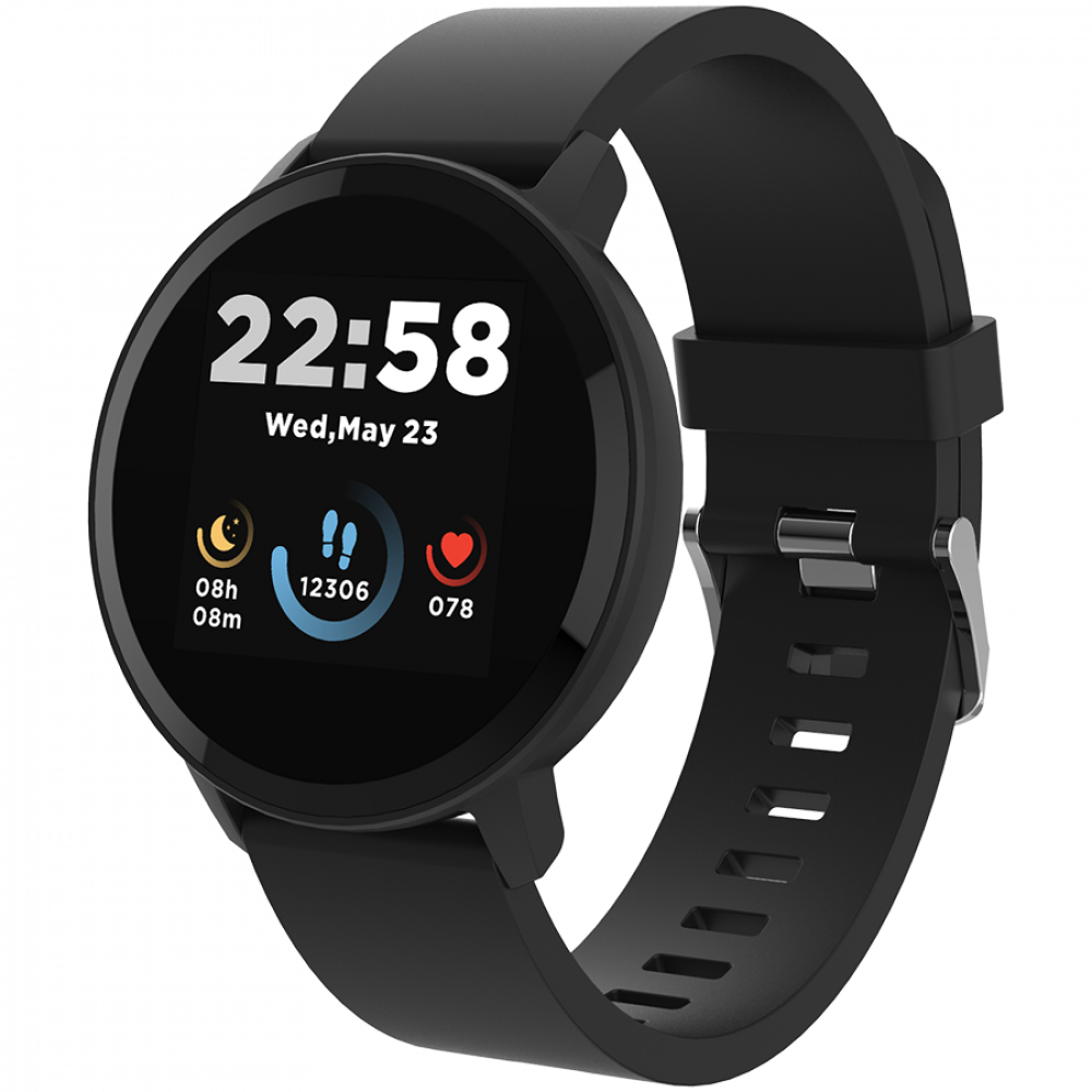 Smartwatch Lollypop mit Gesundheitsfunktionen Canyon SW-63 schwarz