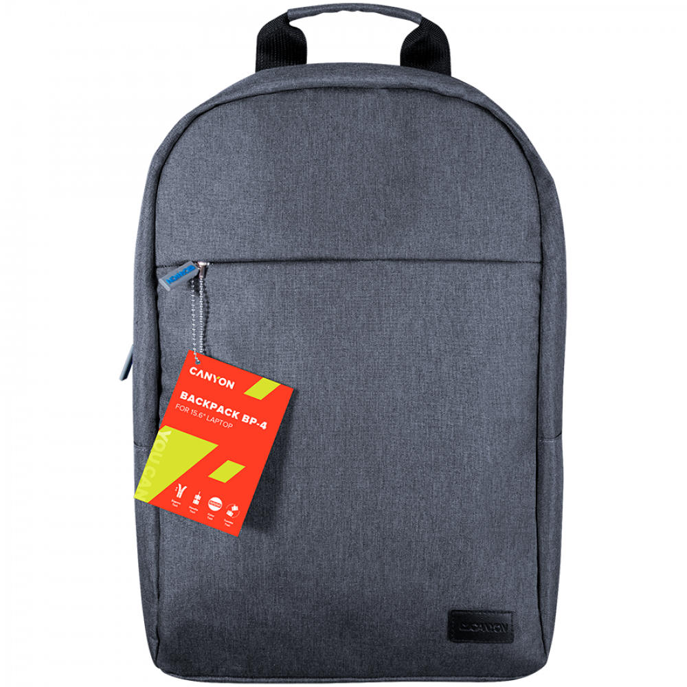 Canyon BP-4 15.6'' Laptop Backpack with Pocket, Grey