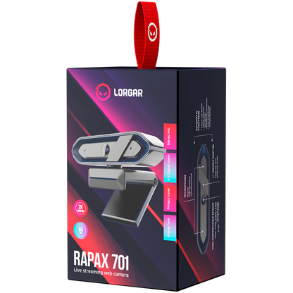 2K Lorgar Rapax 701 black webcam for streaming