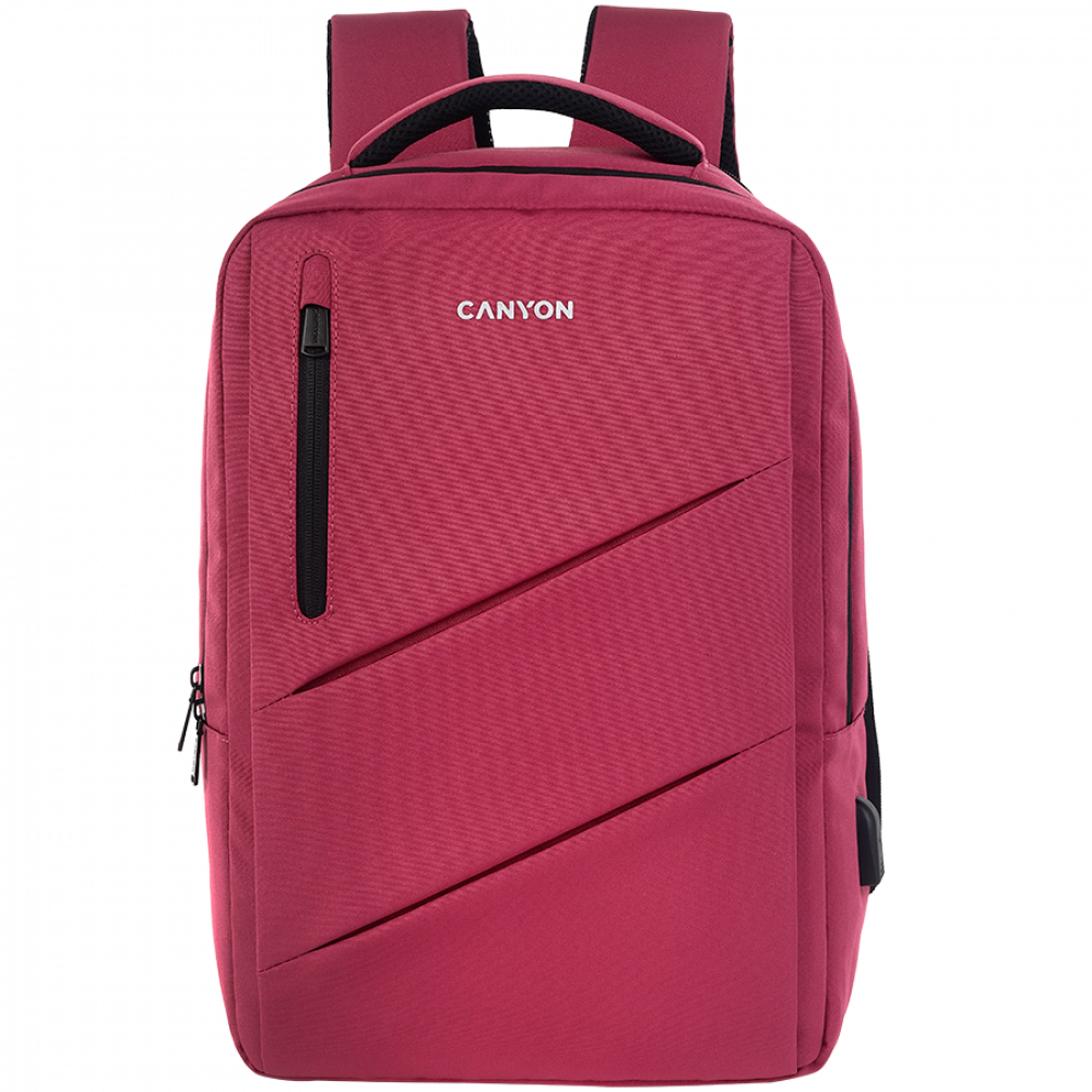 Plecak na laptopa 15.6'' z USB miejski Canyon BPE-5 różowy