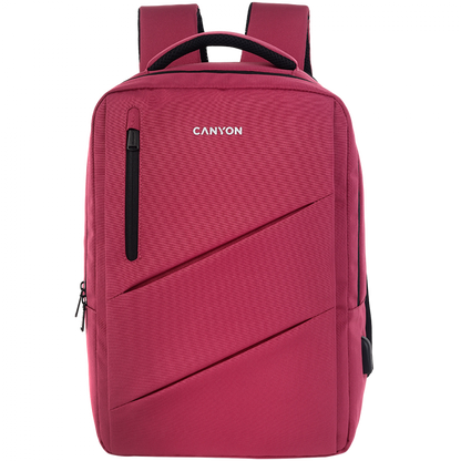 Plecak na laptopa 15.6'' z USB miejski Canyon BPE-5 różowy