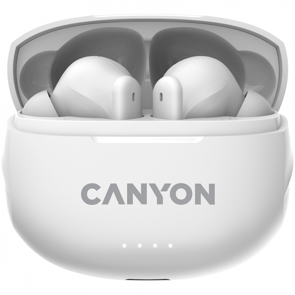 Słuchawki dokanałowe TWS z ENC bezprzewodowe Canyon TWS-8 białe