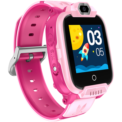 Smartwatch für Kinder 4G GPS Kamera SOS Canyon Jondy KW-44 Rosa