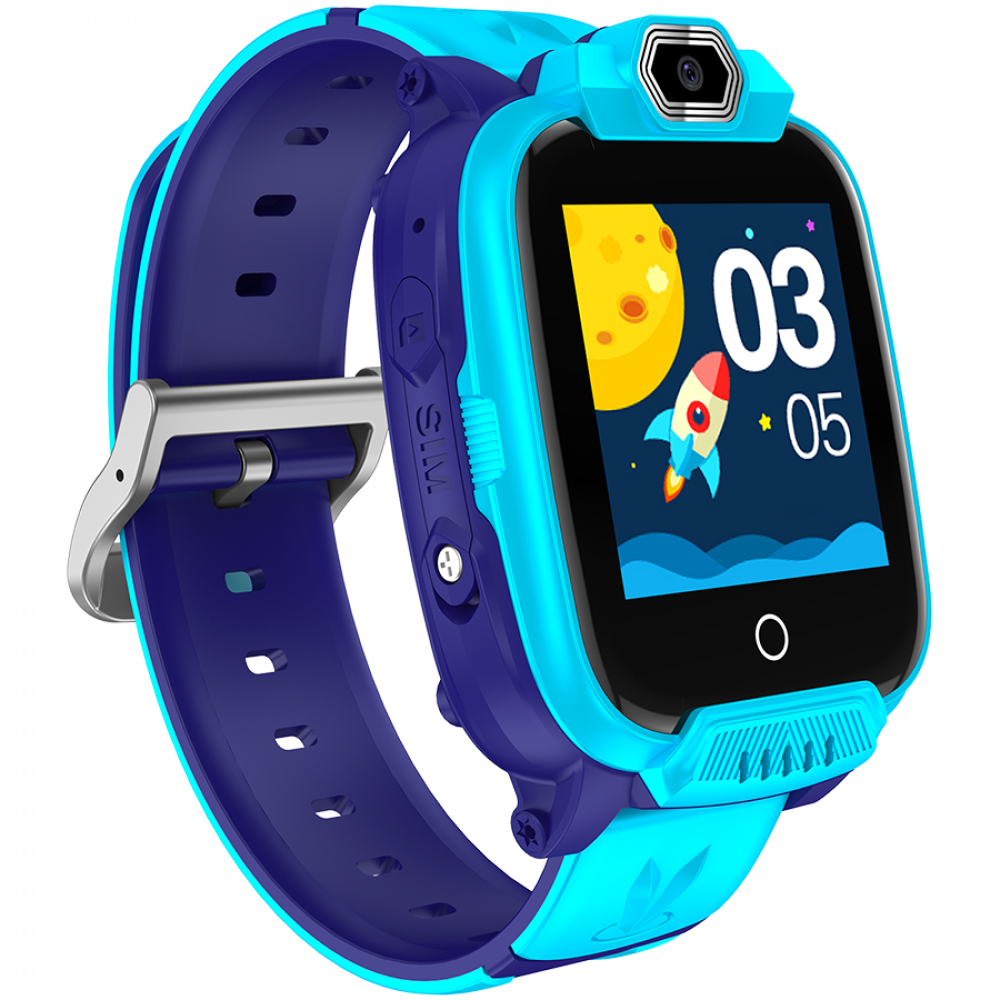 Smartwatch for kids 4G GPS with camera SOS Canyon Jondy KW-44 blue