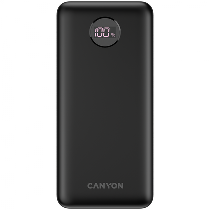 Power bank 20000 mAh PD 20W QC 3.0 LED Canyon PB 2002 black