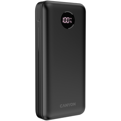 Power bank 20000 mAh PD 20W QC 3.0 LED Canyon PB 2002 black