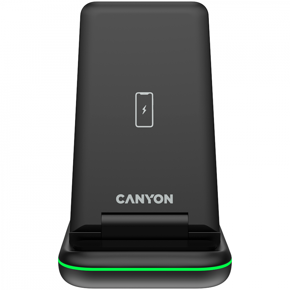 15W 3-in-1 Wireless Charger Canyon WS-304 Black