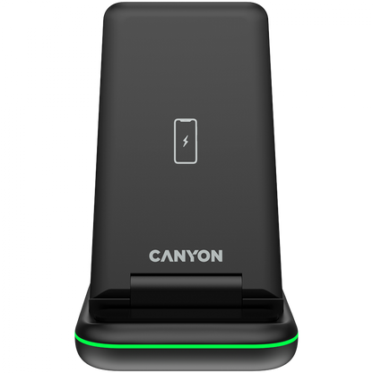 15W 3-in-1 Wireless Charger Canyon WS-304 Black