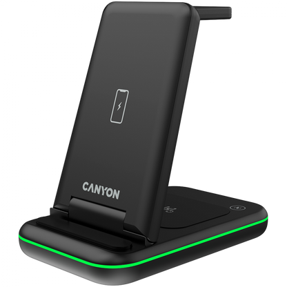 15W 3-in-1 Wireless Charger Canyon WS-304 Black