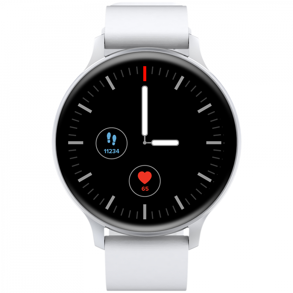 Smartwatch z funkcjami sportowymi Canyon SW68 srebrny biały