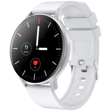 Canyon SW68 Smartwatch with Sports Features Silver White
