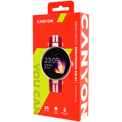 Smartwatch Semifreddo mit Sportfunktionen Canyon SW-61 Roségold