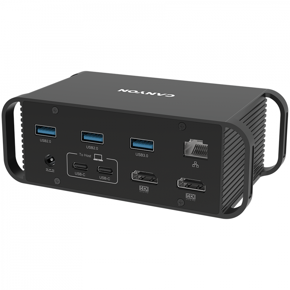 Tragbarer USB-C-Hub 14-in-1 Canyon DS-95 Grau
