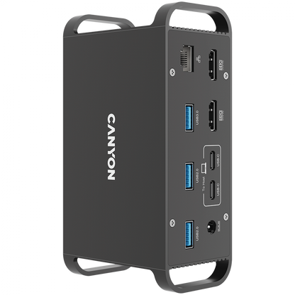 Tragbarer USB-C-Hub 14-in-1 Canyon DS-95 Grau