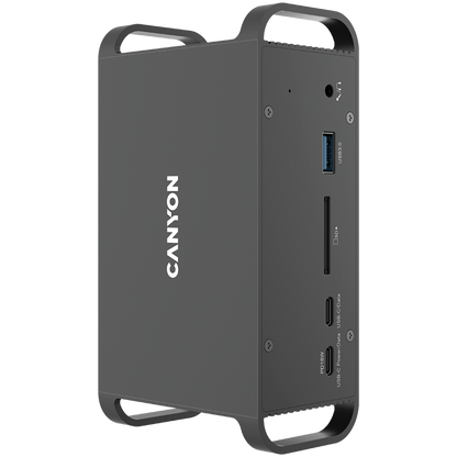Tragbarer USB-C-Hub 14-in-1 Canyon DS-95 Grau